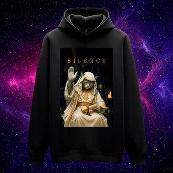 Худі &laquo;Silence&raquo; (чорне, XS) hoodie-silence фото
