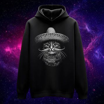 Худі &laquo;El Gato&raquo; (чорне, XS) hoodie-el-gato фото