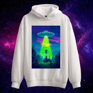 Худі &laquo;От падло&raquo; (біле, XS) hoodie-damn фото
