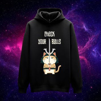 Худі &laquo;Check your balls&raquo; (чорне, XS) hoodie-check-your-balls фото