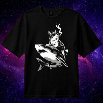 Футболка &laquo;Акула&raquo; (чорна, XS) basic-shark фото