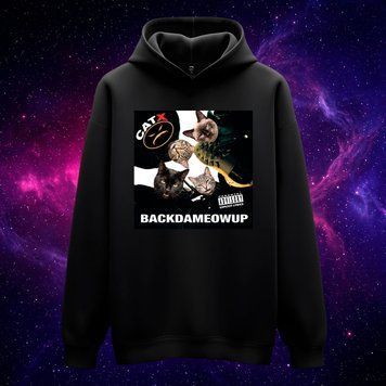 Худі &laquo;CatX&raquo; (чорне, XS) hoodie-catx фото